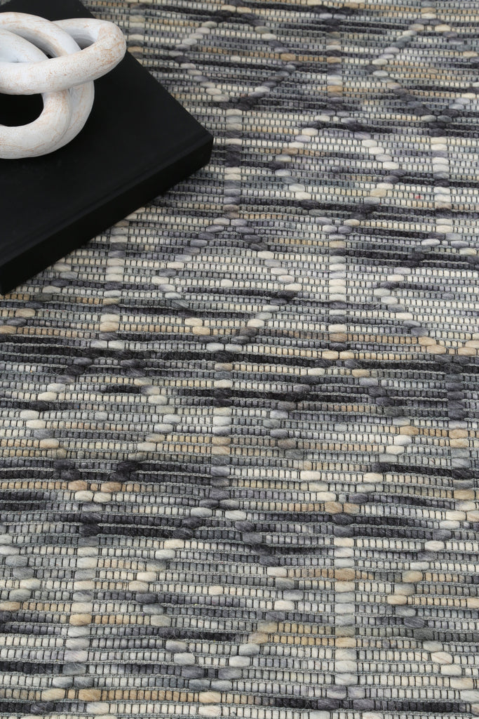 Copacabana Lattice Stone Wool Rug