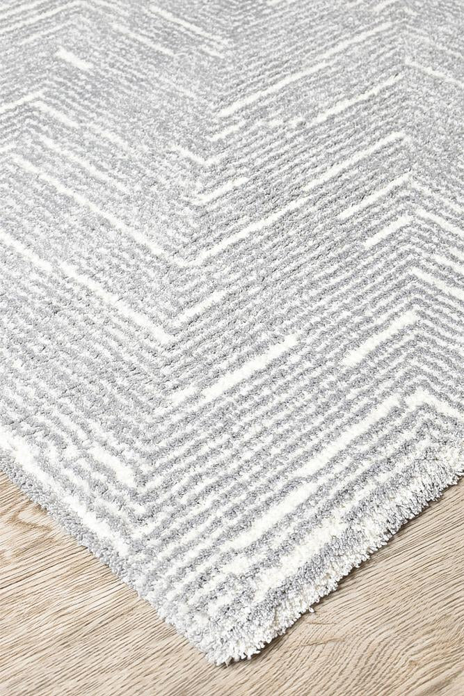 Chiapas Berber Light Silver Rug 