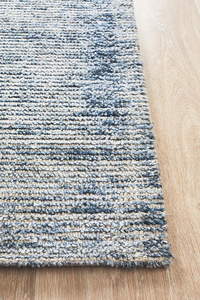 Allure Indigo Cotton Rayon Rug