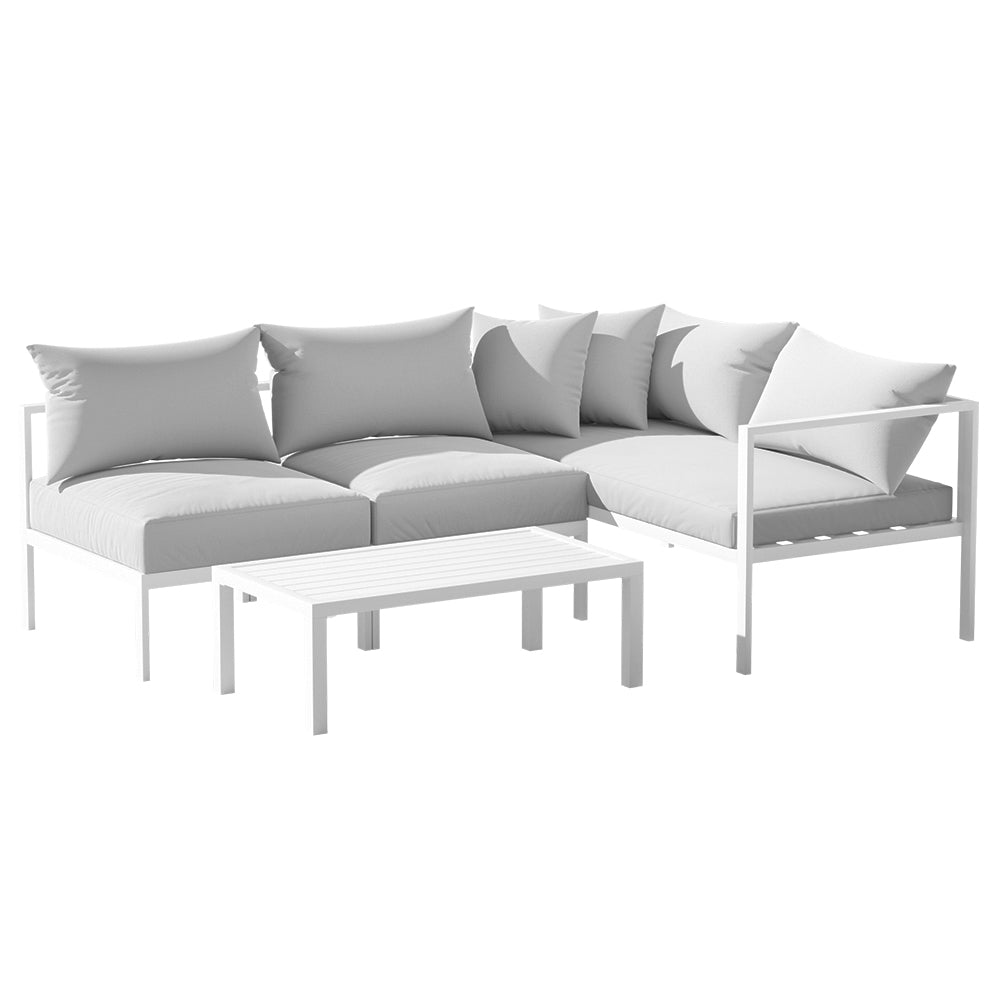 4 Seater Basque Outdoor Lounge Sofa Furniture Set 