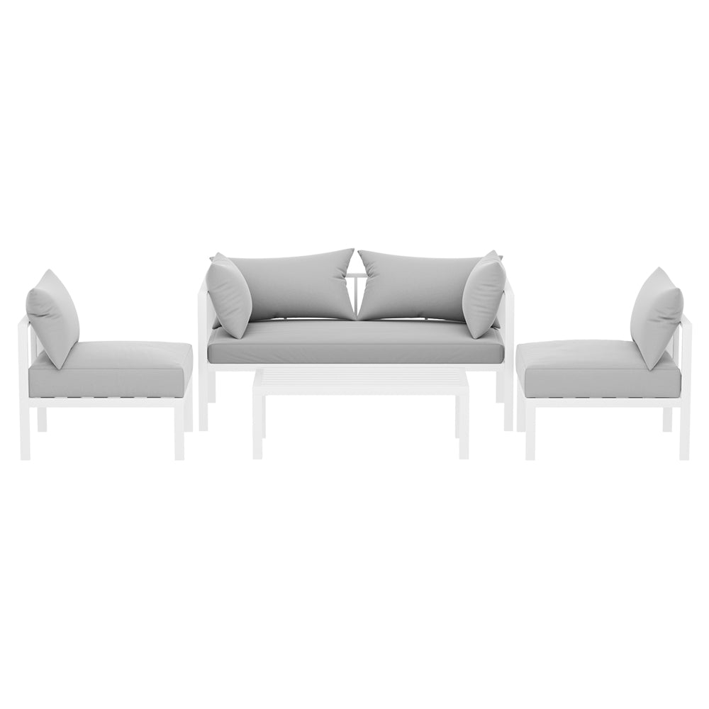 4 Seater Basque Outdoor Lounge Sofa Furniture Set 