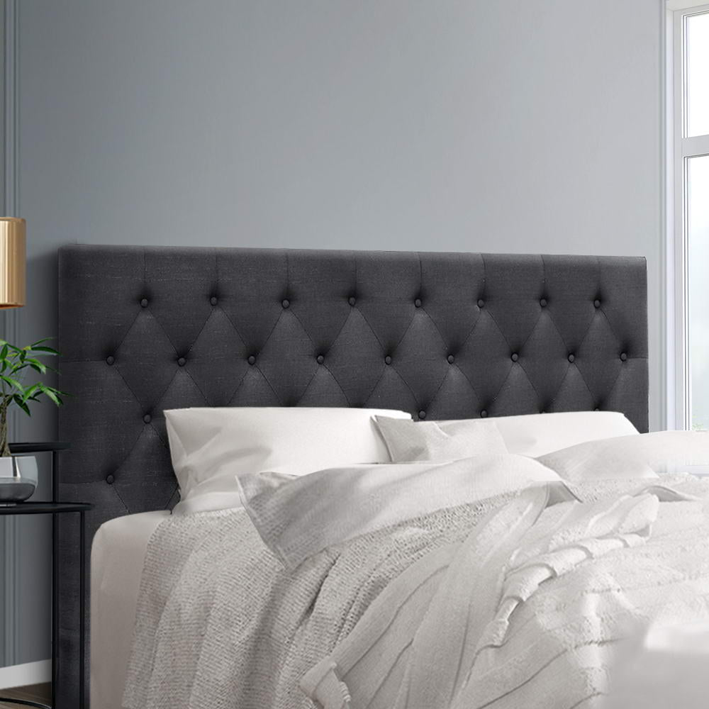 Artiss Bed Head Headboards King Size Fabric CAPPI Charcoal