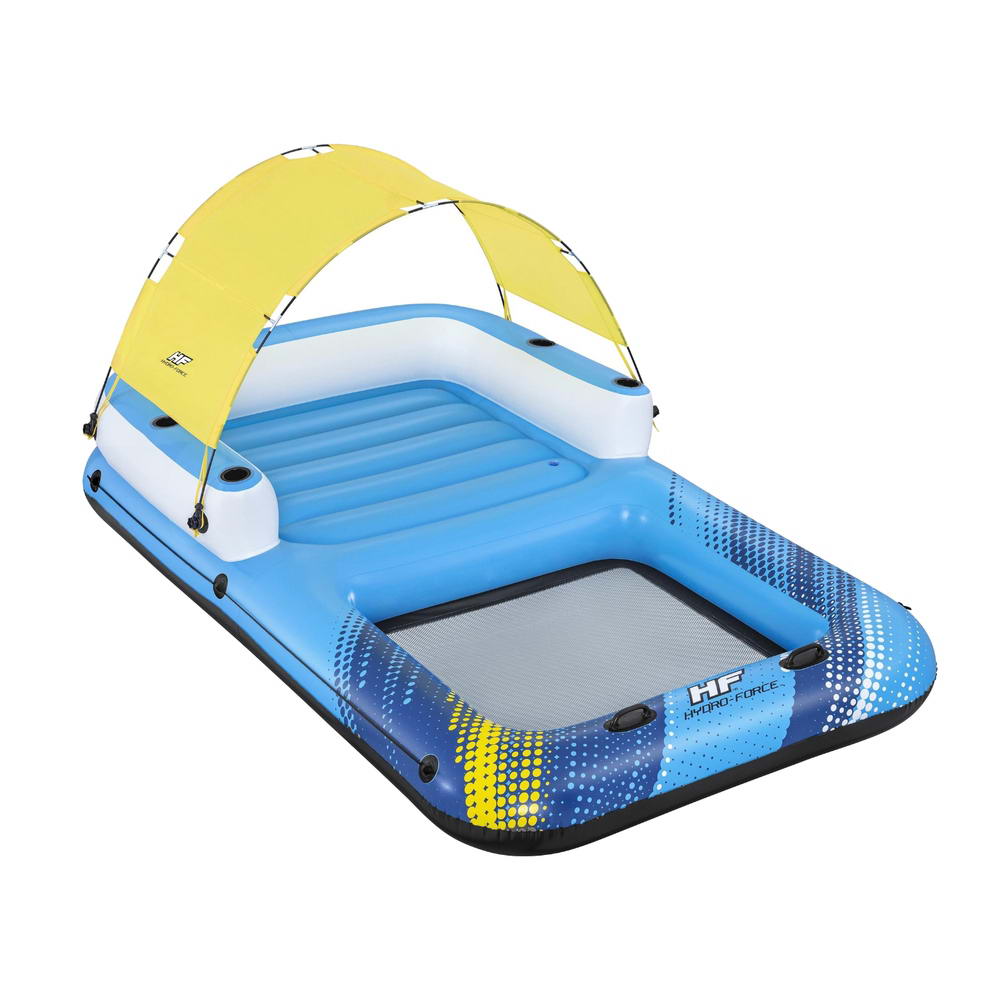 Bestway Inflatable Floating Island  Sunshade Pool Bed 3.05mx1.86m