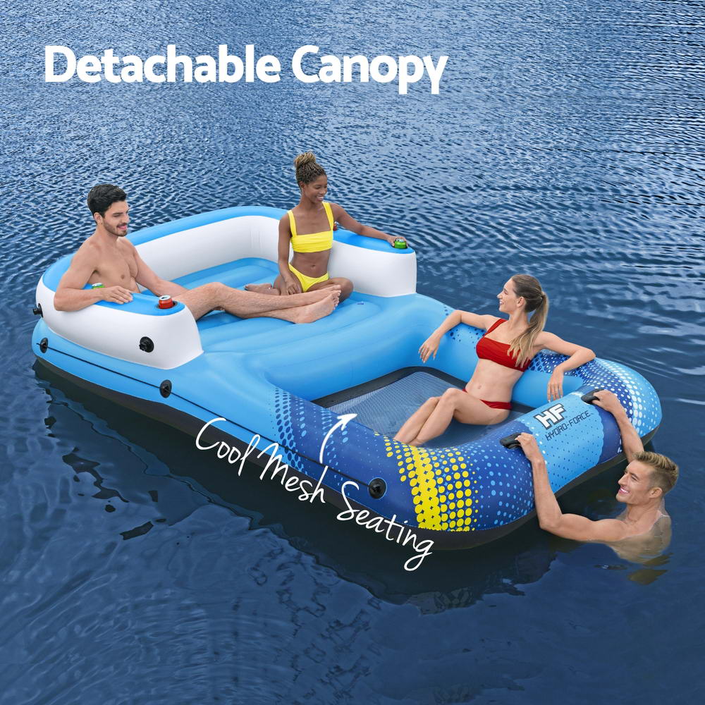 Bestway Inflatable Floating Island  Sunshade Pool Bed 3.05mx1.86m