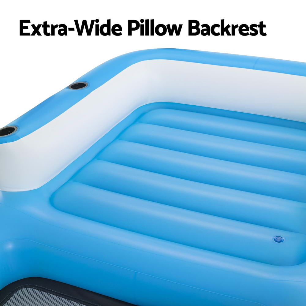 Bestway Inflatable Floating Island  Sunshade Pool Bed 3.05mx1.86m