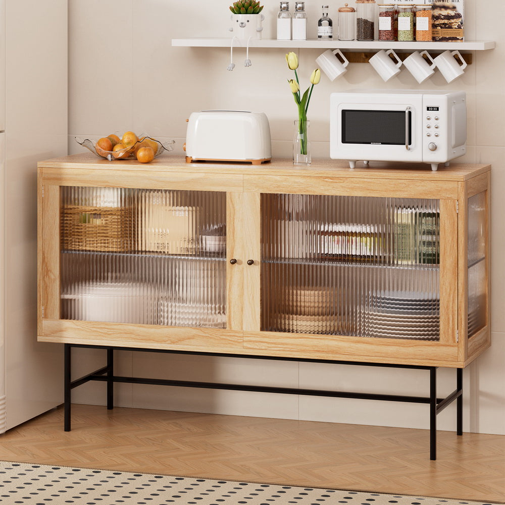 Artiss Buffet Sideboard Double Doors Oak