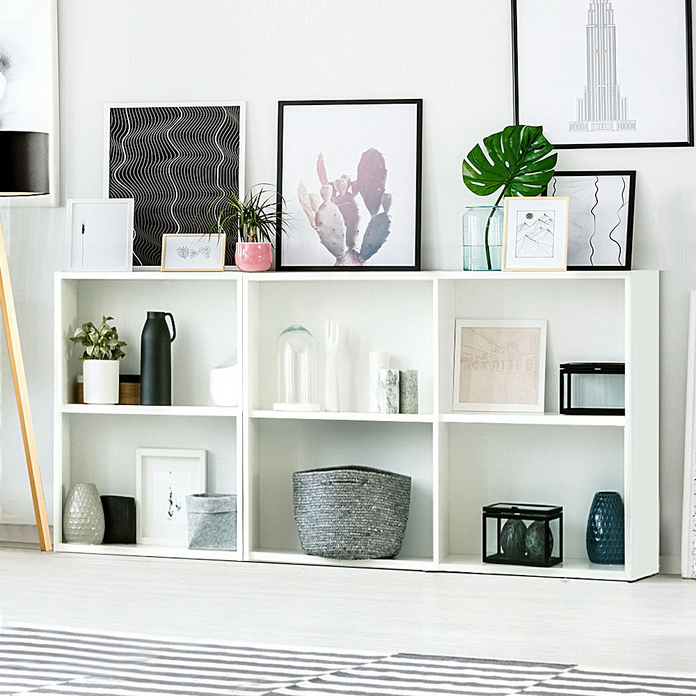 3x Artiss Bookshelf VENA White
