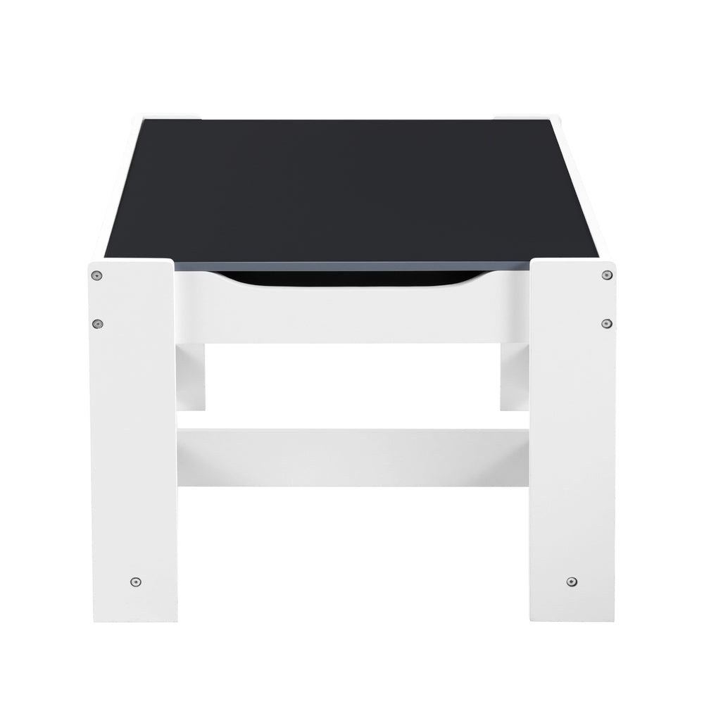 Keezi Kids Table and Chair Set with Chalkboard Grey