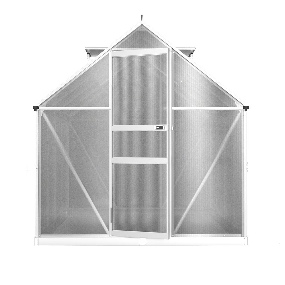 Greenfingers Greenhouse Aluminium Green House Garden Shed 2.4x1.9m