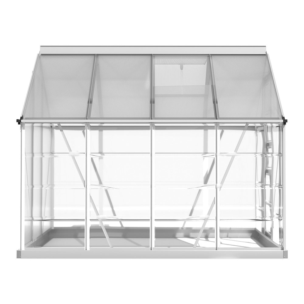 Greenfingers Greenhouse 2.48x1.89xm Aluminium Green House Garden Shed