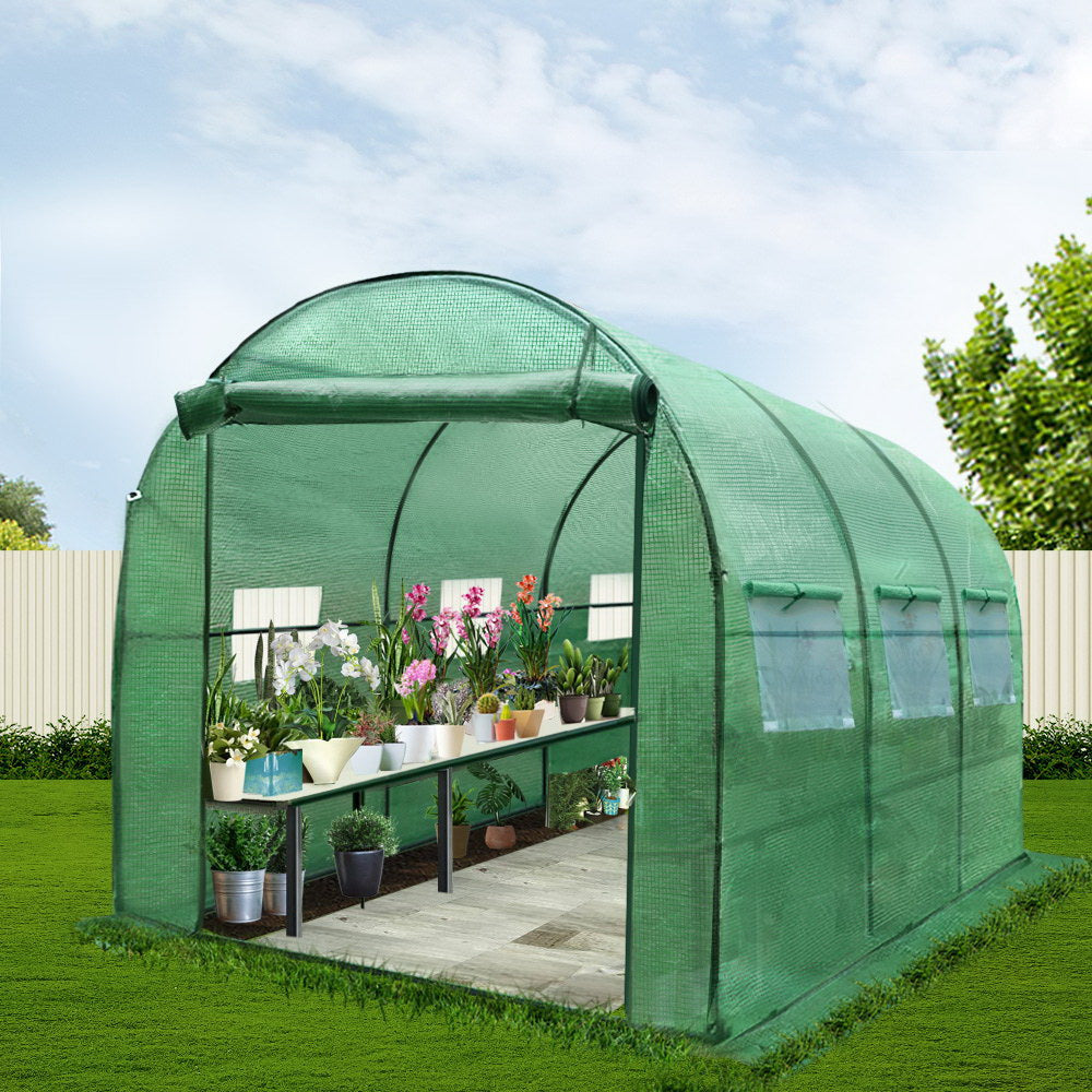 Greenfingers Greenhouse Garden Shed Green House 3X2X2m Greenhouses Storage Lawn