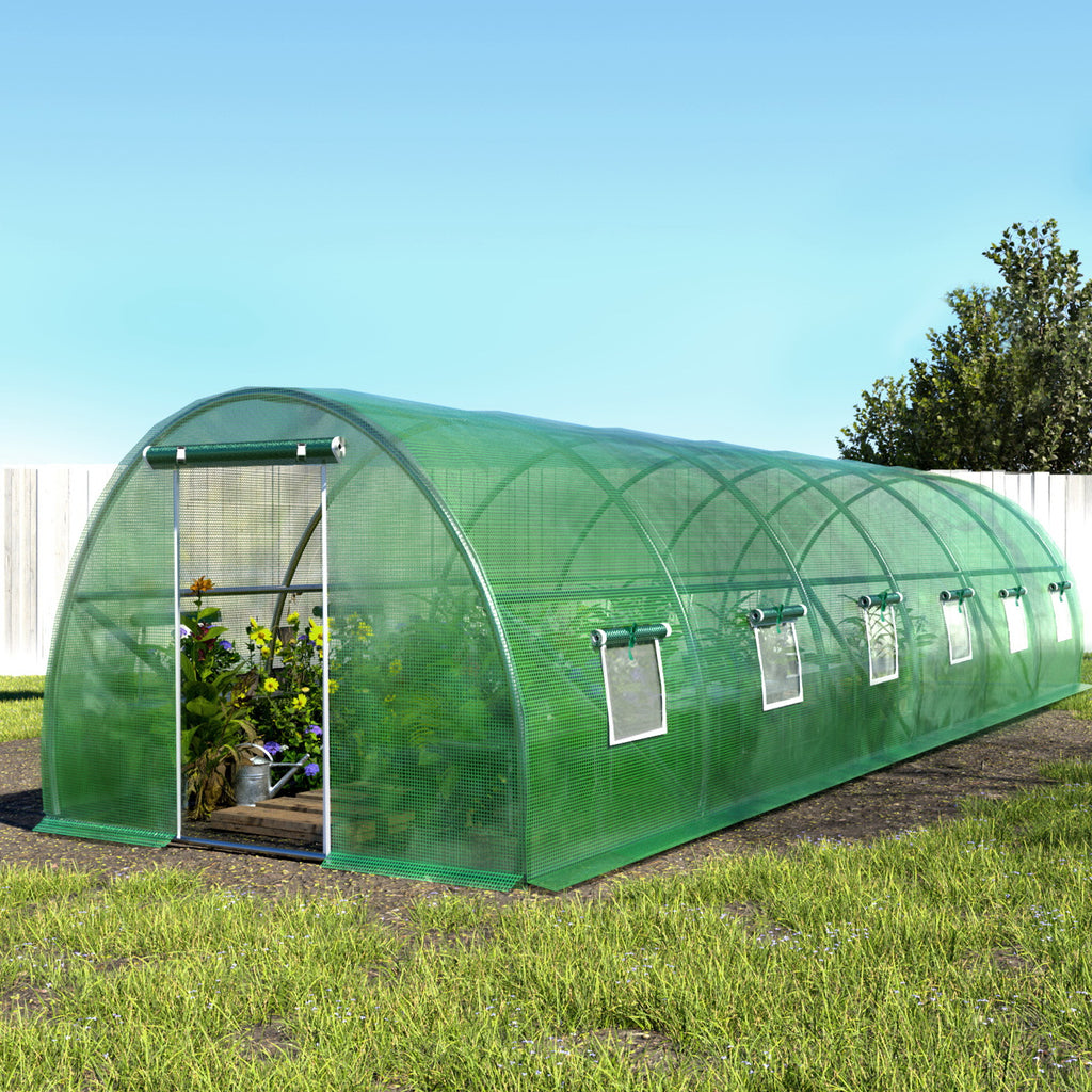 Greenfingers Greenhouse Walk in Green House Tunnel Plant Garden Shed Dome 9x3x2m