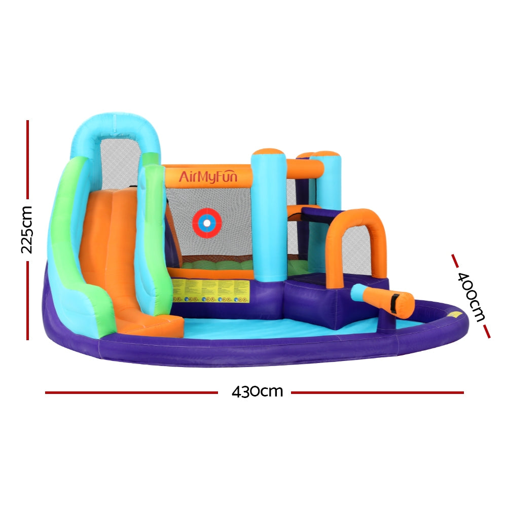 AirMyFun Inflatable Water Slide Kids Jumping Castle Trampoline Outdoor