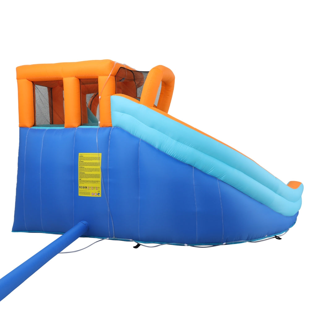 AirMyFun Kids Inflatable Pool Water Double Slide Park 465x390cm