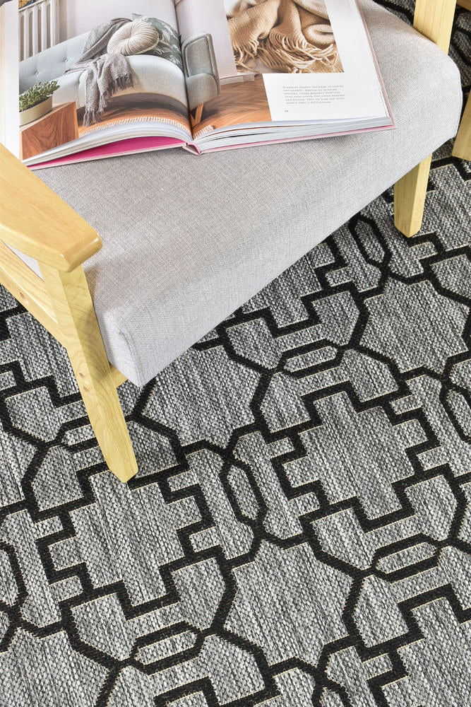 Alaska Grey Black Rug