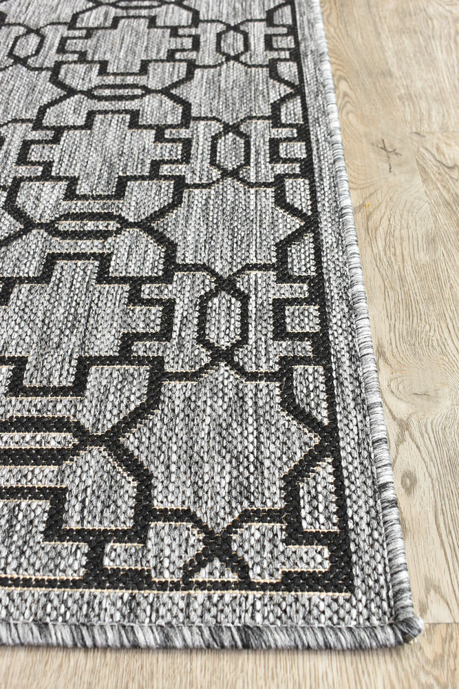 Alaska Grey Black Rug