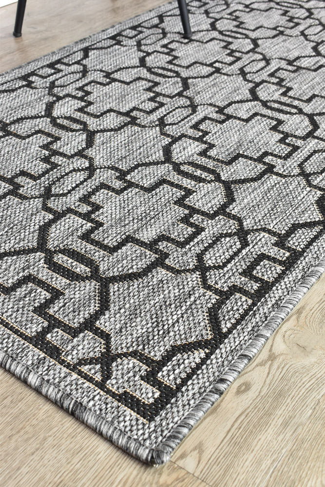 Alaska Grey Black Rug