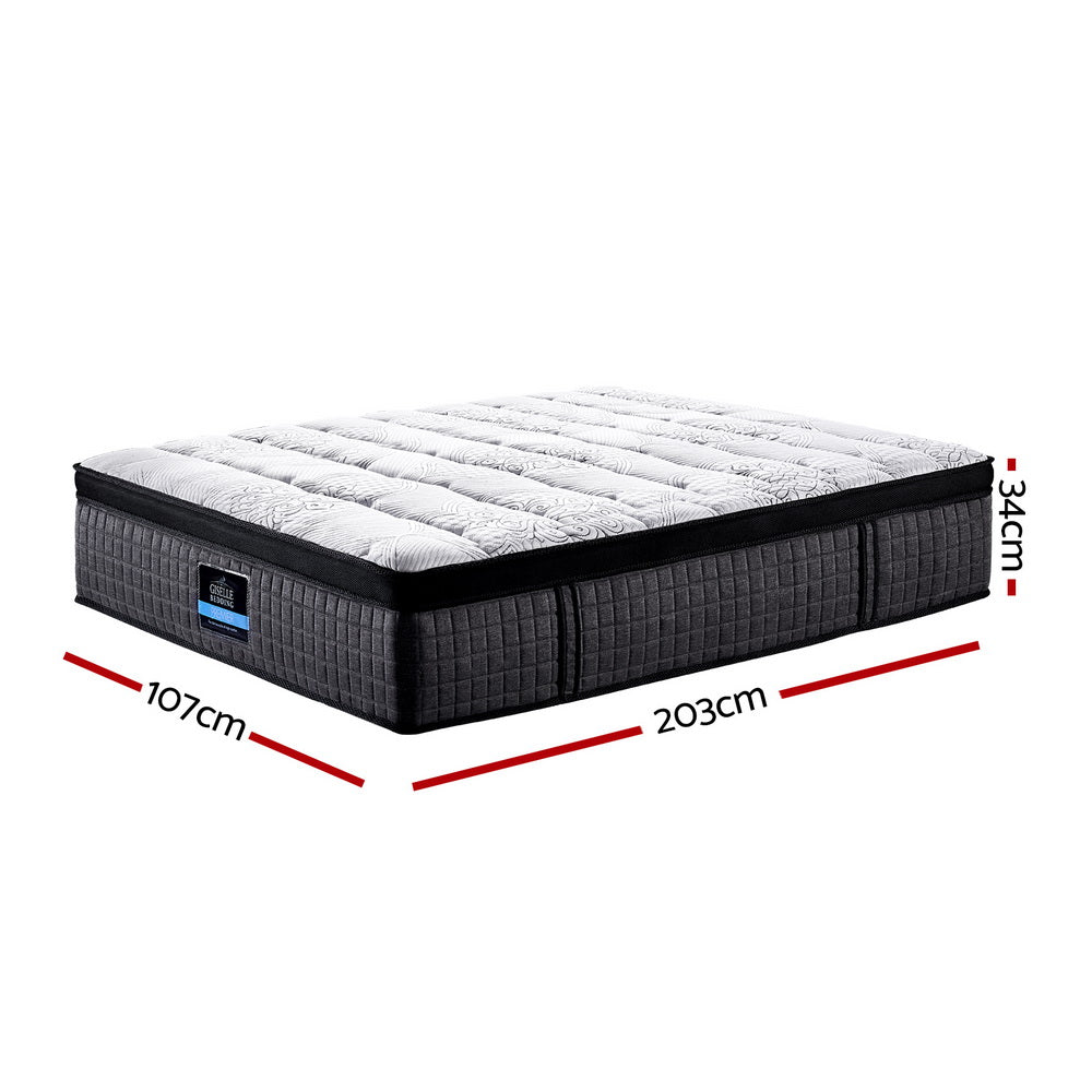 Giselle King Single  34cm Mattress 9 Zone Latex Foam firm 6.5