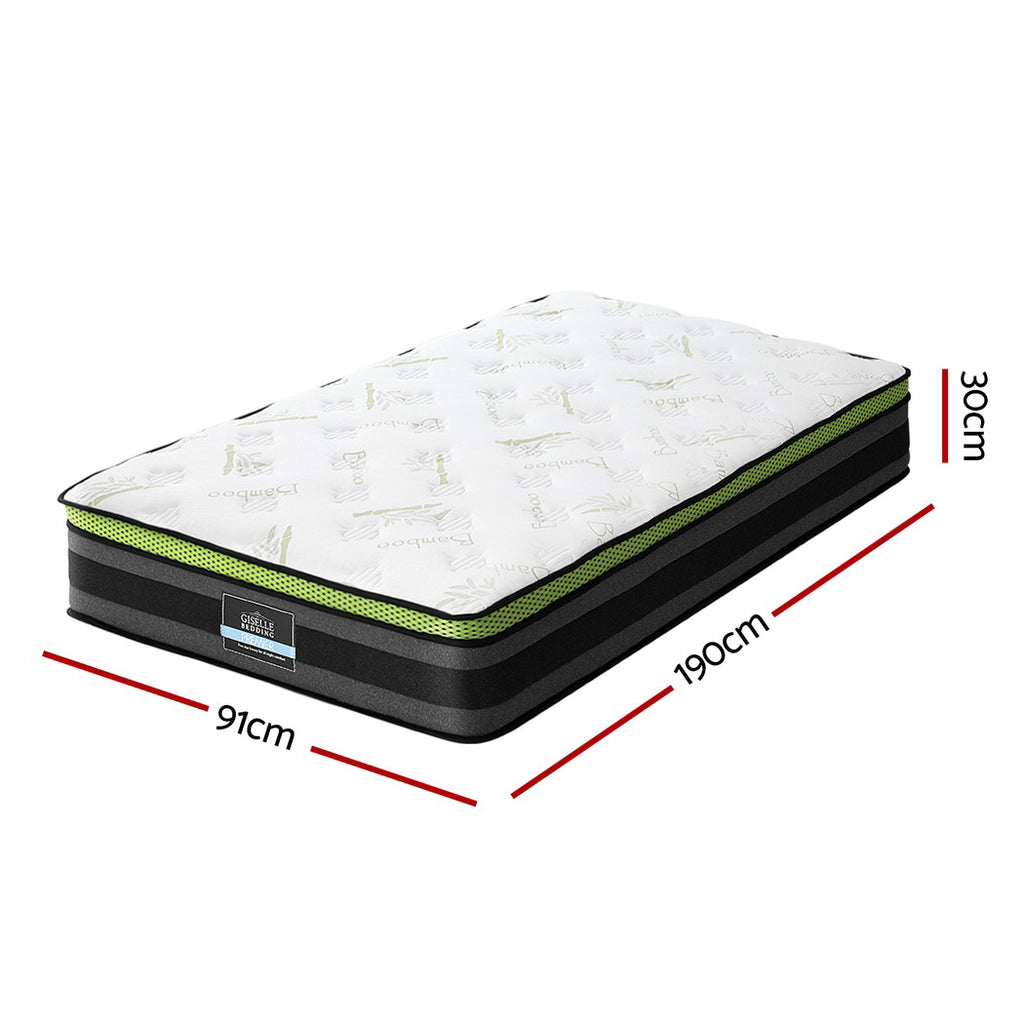 Giselle Single size 30cm Mattress Cool Gel Foam firm 6.5