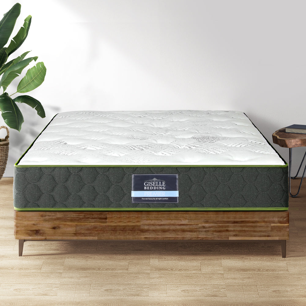 Giselle King Single 25cm Mattress Green Tea Foam firm 6.5