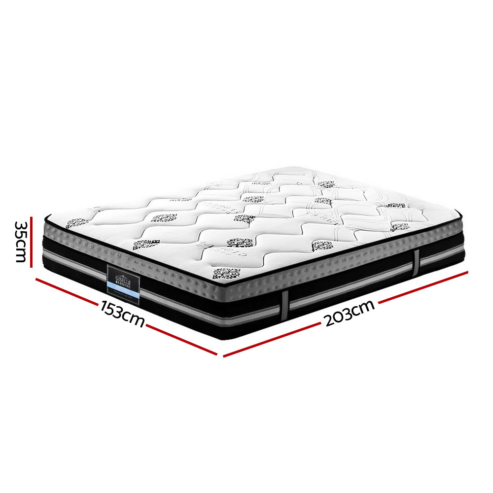 Giselle Queen Size 35cm Mattress Cool Gel Memory Foam firm 7.5