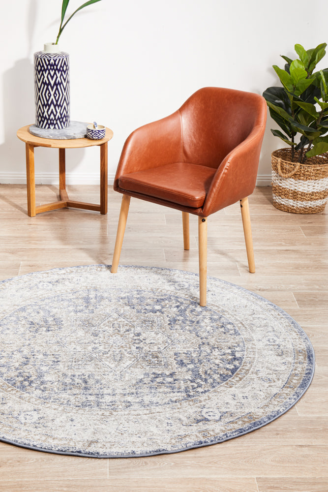 Mayfair Hugo Ocean Round Rug