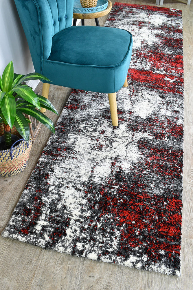 Dahlia White Red Rug