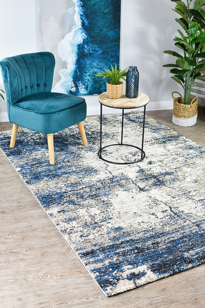 Dahlia White Blue Rug