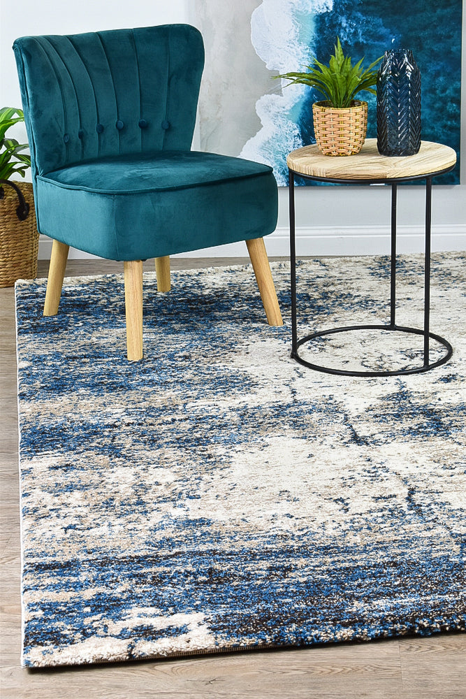 Dahlia White Blue Rug