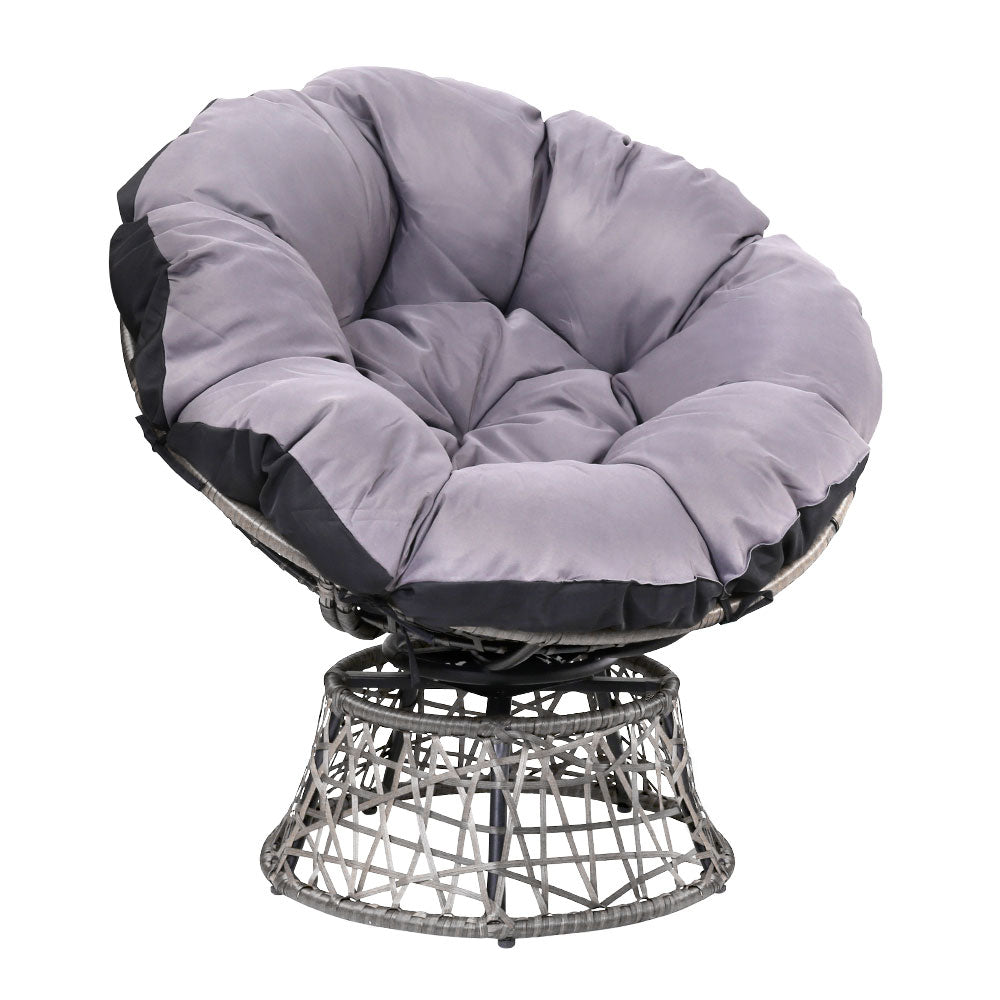 Papasan Grey Chair