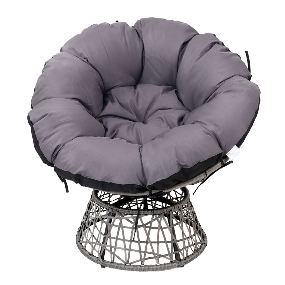 Papasan Grey Chair