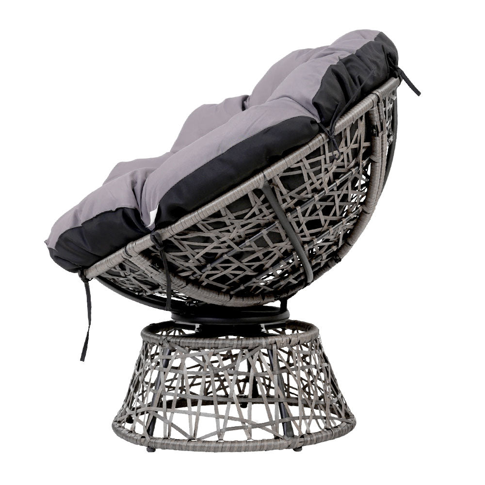 Papasan Grey Chair