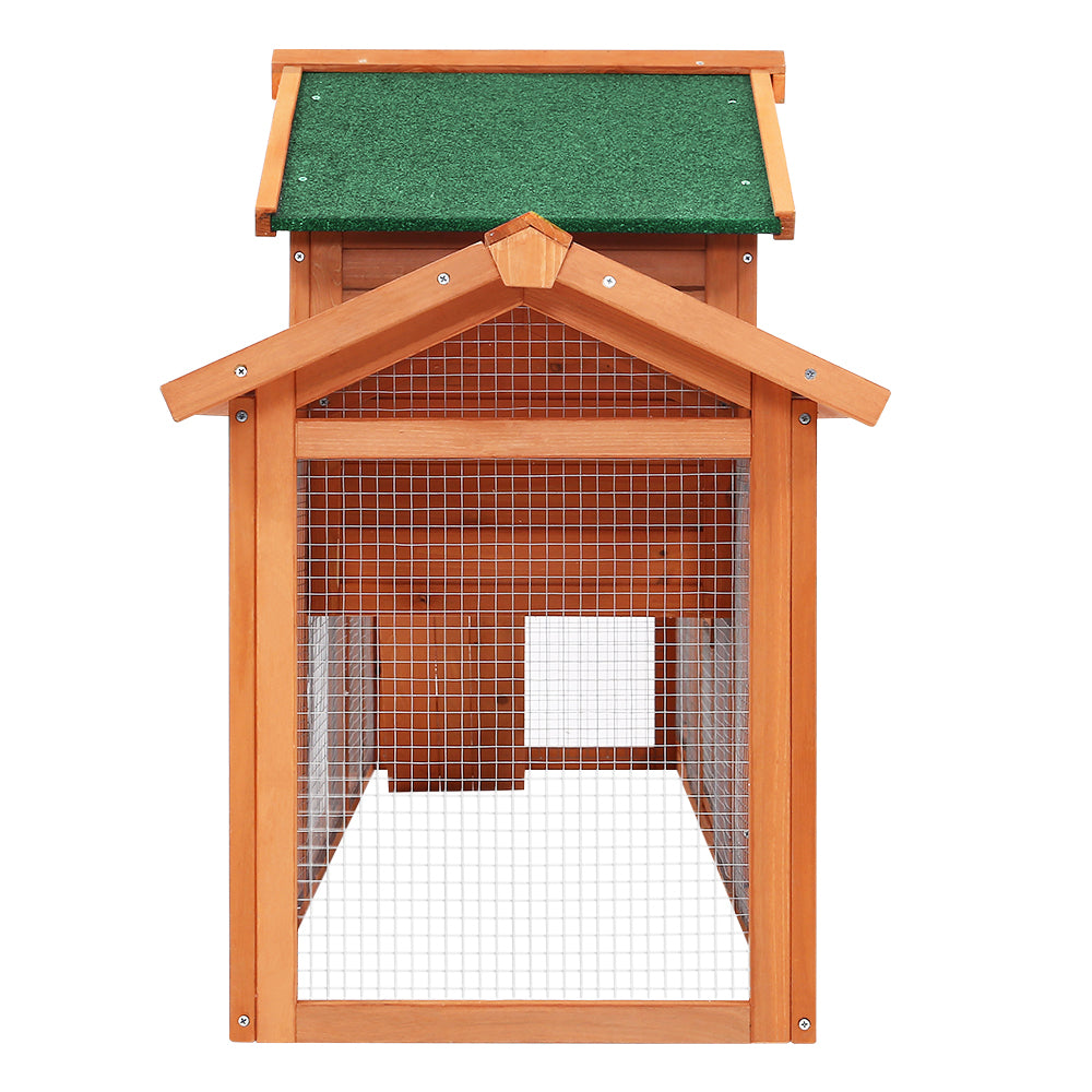 Chicken Coop Rabbit Hutch Guinea Pig Cage size 220x44x84cm Wooden Outdoor Cage House