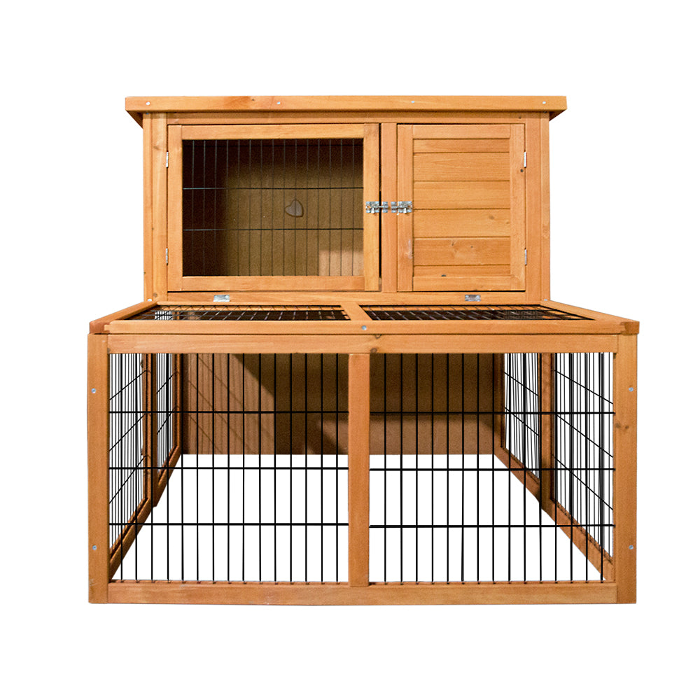 Chicken Coop Rabbit Hutch Guinea Pig Cage size 96x96x100cm Wooden Outdoor Cage House