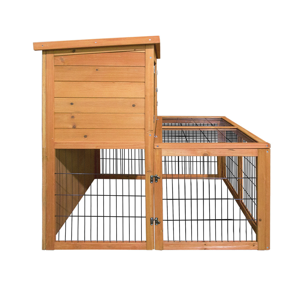 Chicken Coop Rabbit Hutch Guinea Pig Cage size 96x96x100cm Wooden Outdoor Cage House