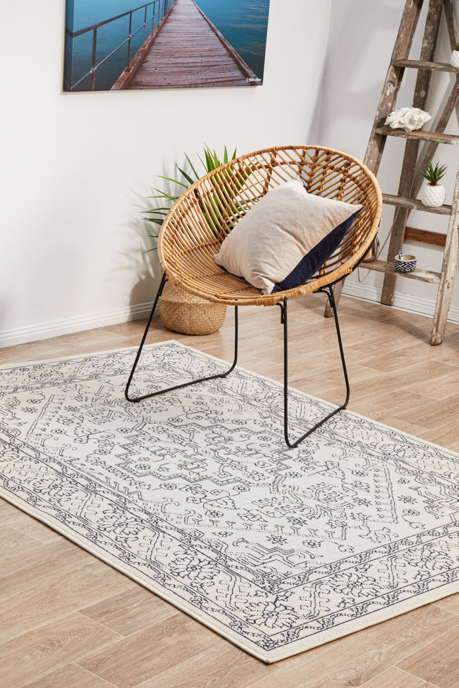 Seaside 5555 White Rug