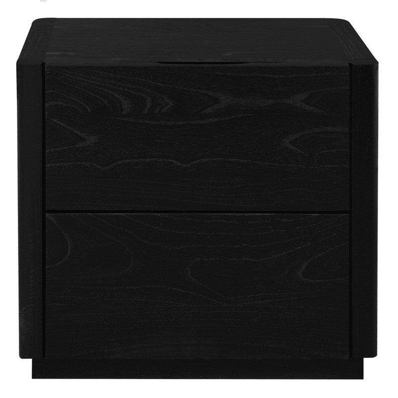 Gatsby 2-Drawer Bedside Table Black