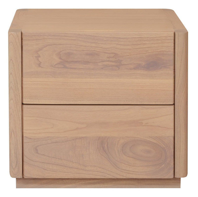 Gatsby 2-Drawer Bedside Table Natural