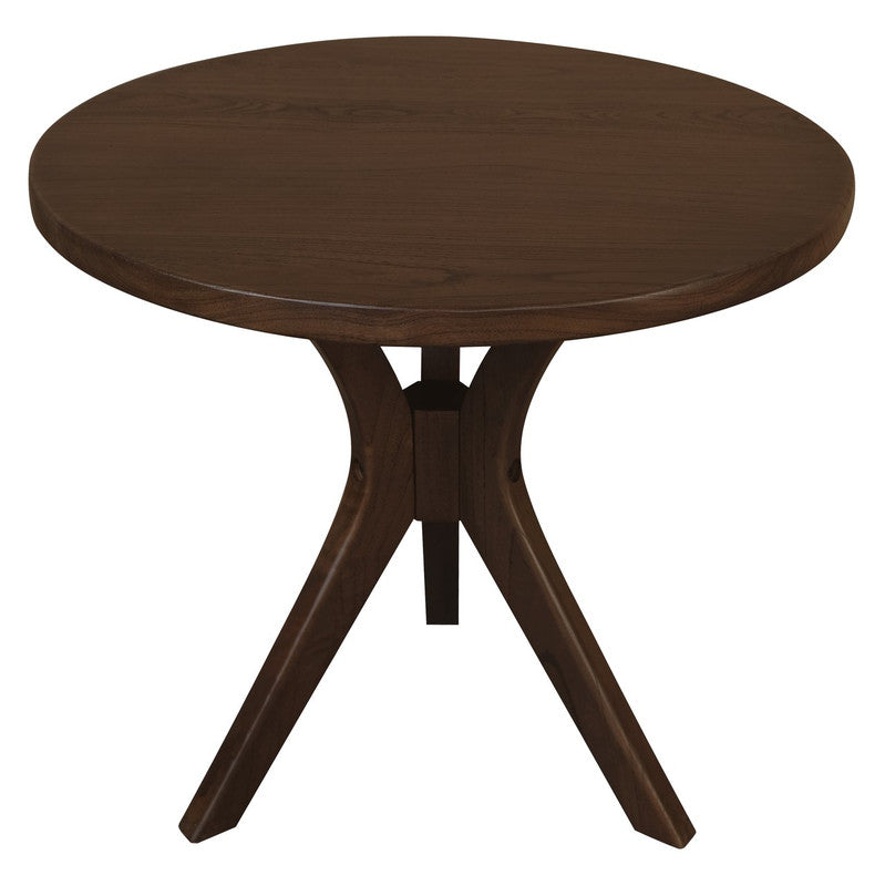 Gatsby Round Side Table - Large Walnut