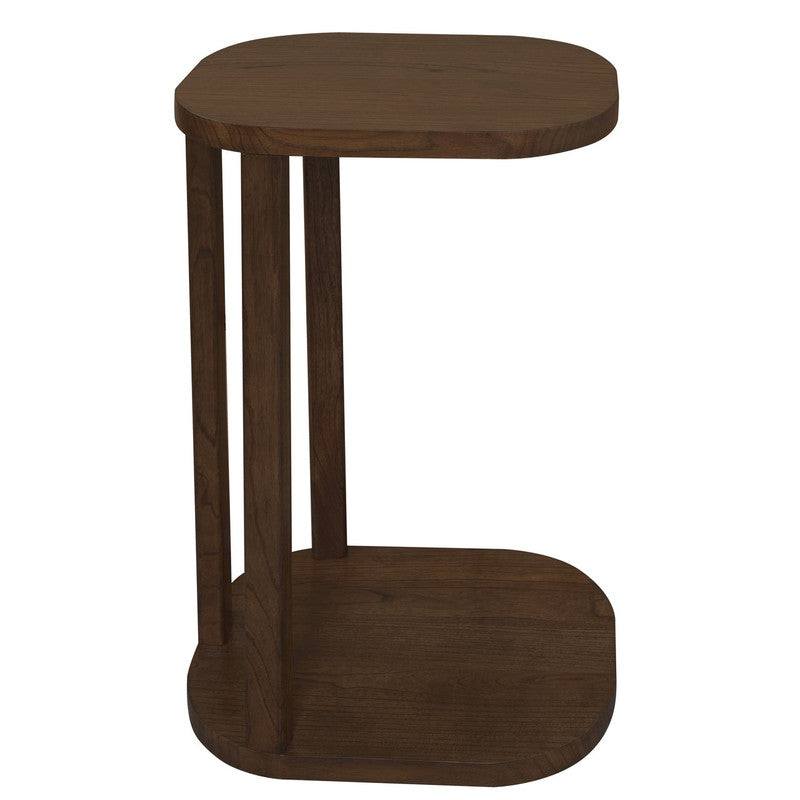 Oslo Solid Mindi Side/Laptop Table Walnut