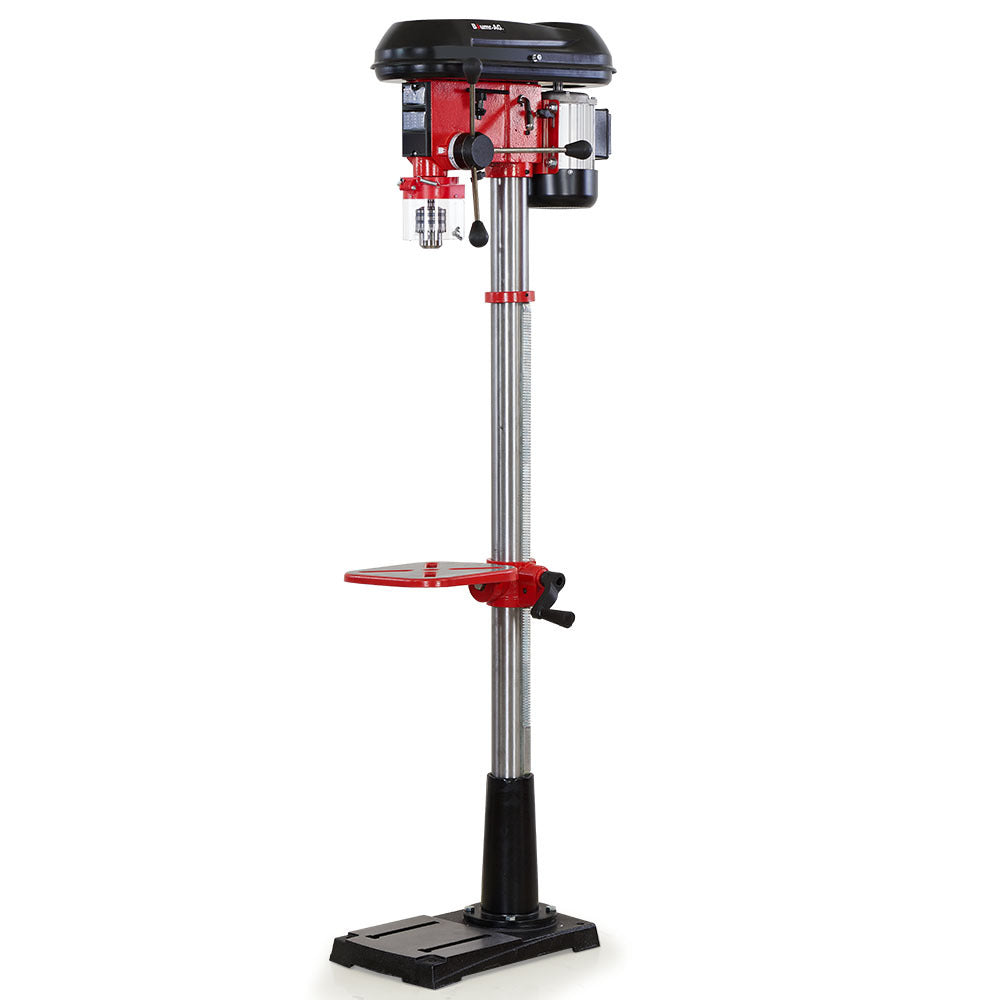 Baumr 600W 12" Pedestal Floor Drill Press, 16 Speeds, 16mm Chuck (DP19)