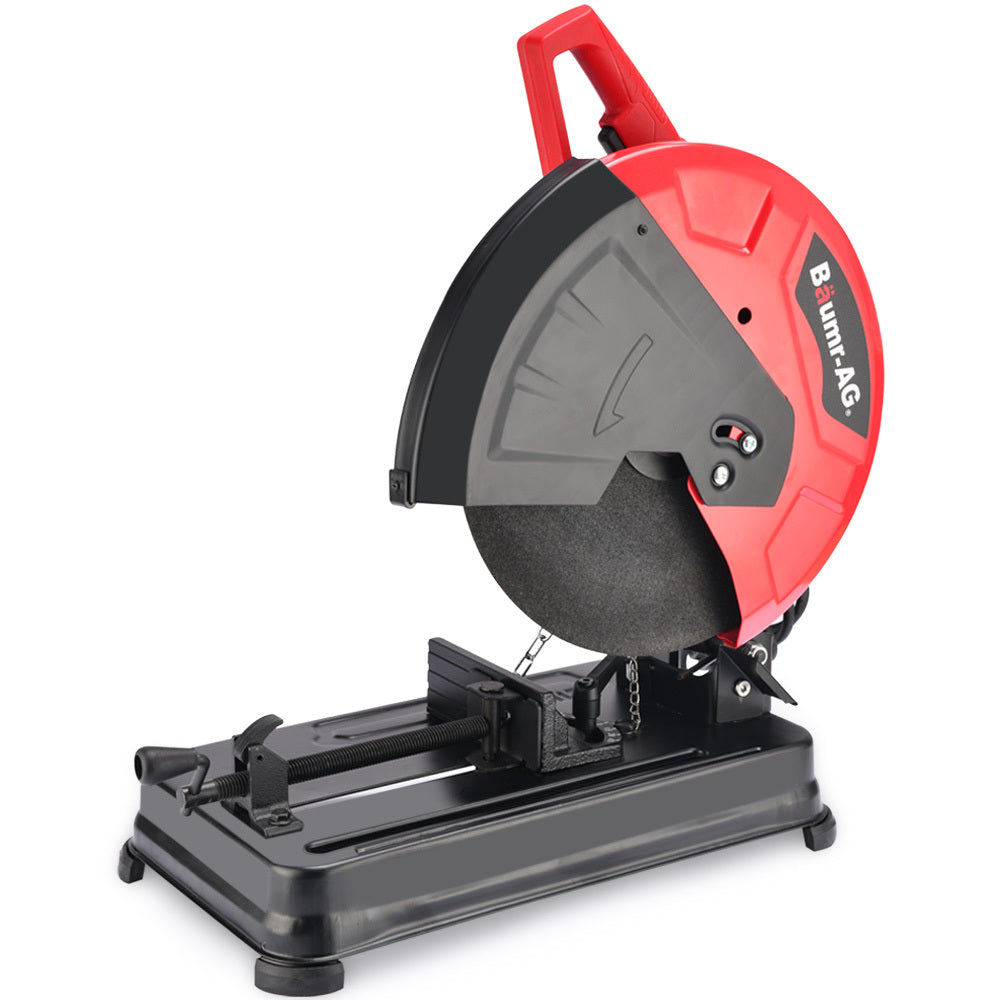 Baumr 2400W 355mm 14" Metal Cut Off Cold Saw, Soft Start, 45 Degree Mitre Chop