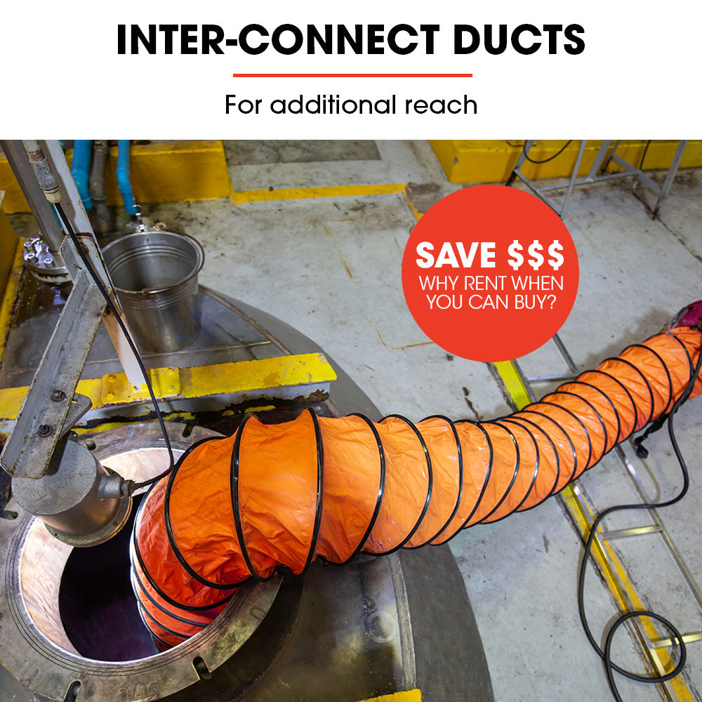 Baumr 300mm 10m Duct for 12" Air Movers