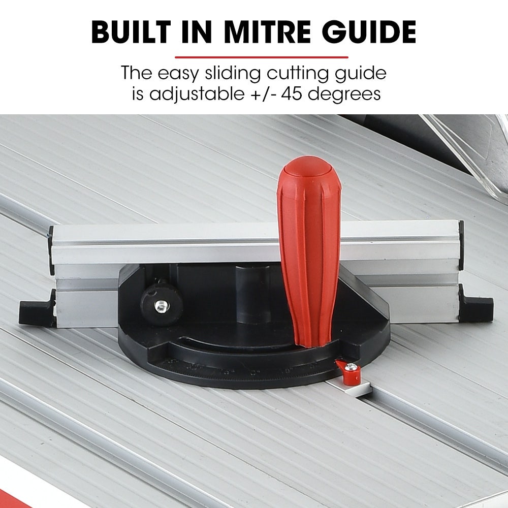 Baumr-AG 2000W 254mm Corded Table Saw with Stand Extendable Laser Guide