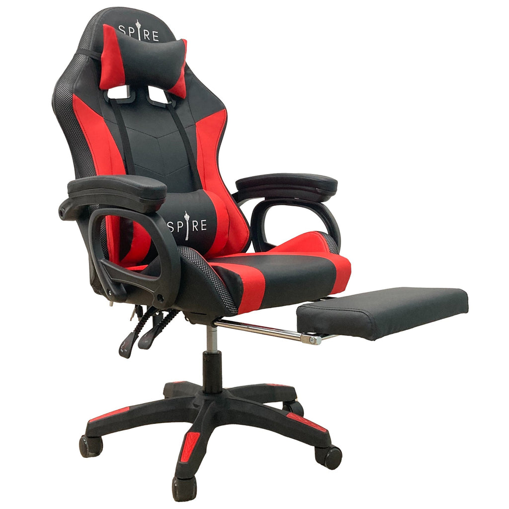 Intex Spire Onyx Led Red and Black Massage Gaming Chair