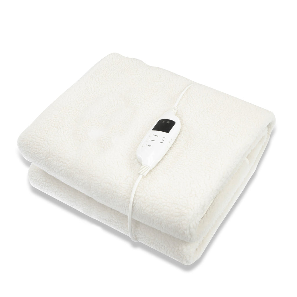 Laura Hill Heated Electric Blanket Fitted Fleece Single size