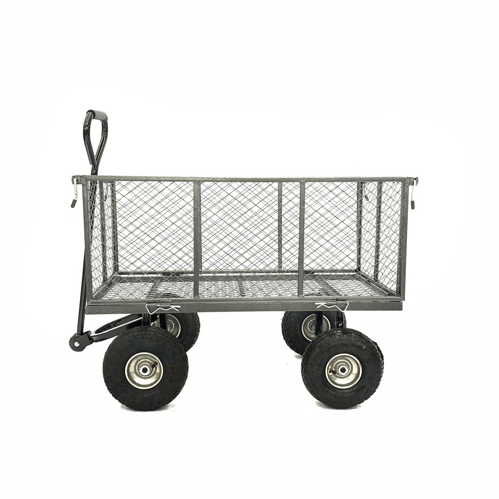 Wallaroo Steel Mesh Garden Trolley Cart Hammer Grey
