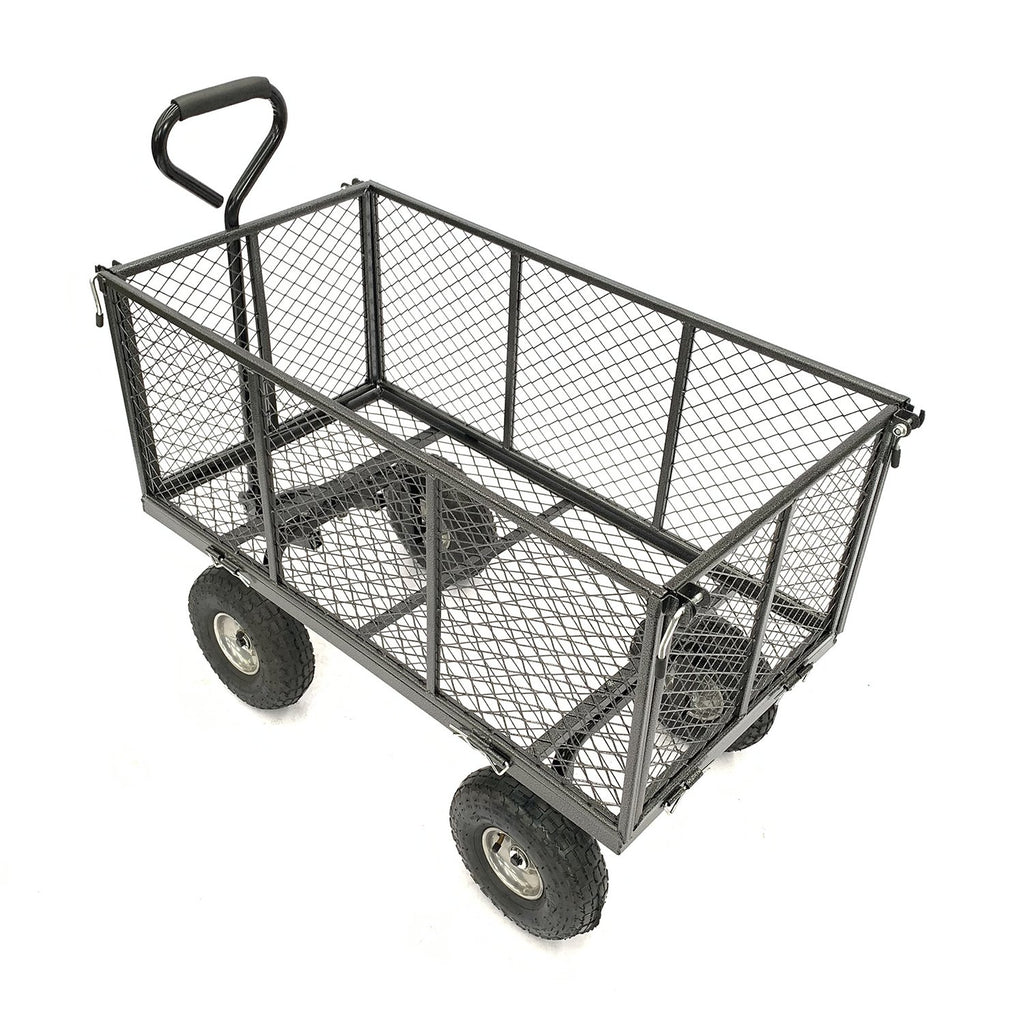 Wallaroo Steel Mesh Garden Trolley Cart Hammer Grey