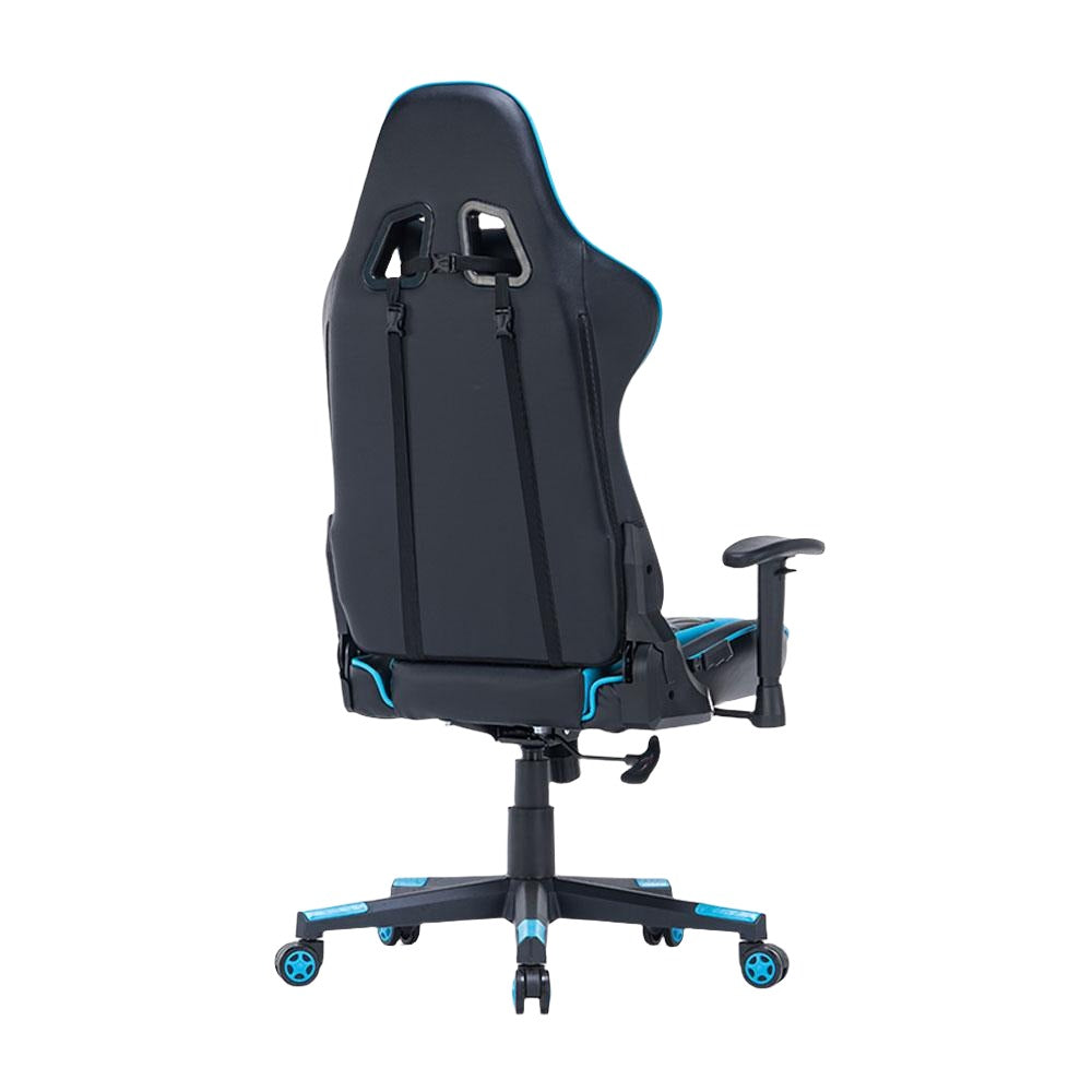 Black Gaming Chair Ergonomic Racing chair with Armrest Footrest