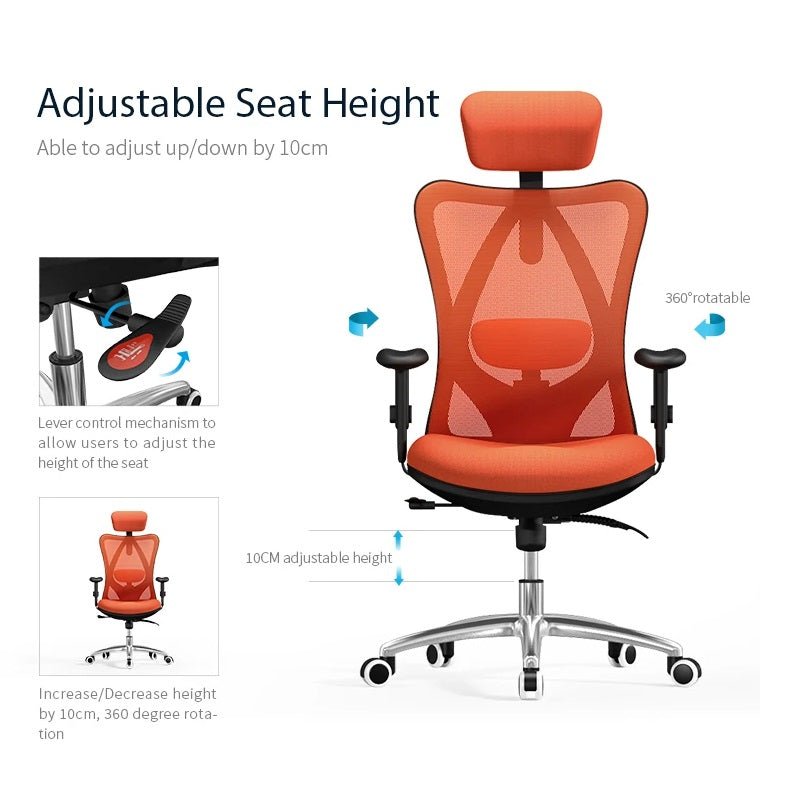 Sihoo M18 Ergonomic Office Chair, Computer Chair Breathable Lumbar Support